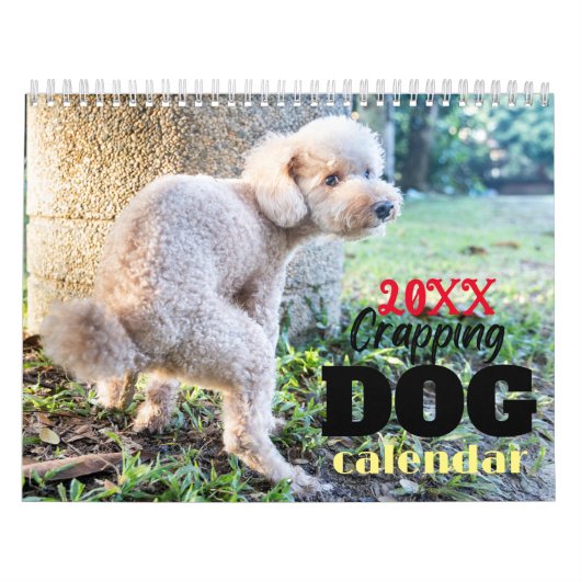 Calendrier Drôle Chien Qui Crappe Des Cadeaux (Protection)