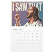 Calendrier Drôle Citation Jésus Mème, J'Ai Vu Que Jésus (Feb 2026)