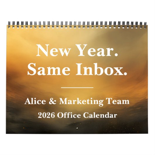 Calendrier drôle de bureau 2026 Humour (Protection)