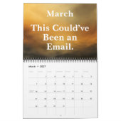 Calendrier drôle de bureau 2026 Humour (Mar 2027)