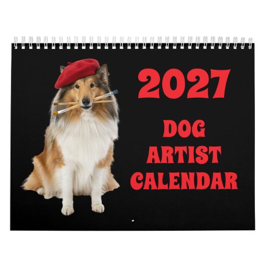 Calendrier drôle de chien 2027 (Protection)