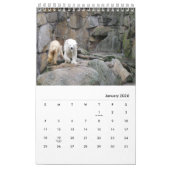Calendrier drôle et mignon de coutume d'animaux (Jan 2026)