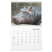 Calendrier drôle et mignon de coutume d'animaux (Mar 2026)
