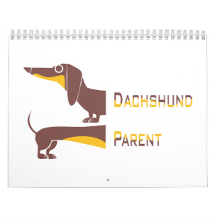 Calendrier Drôle mignon dachshund pour parent chien long
