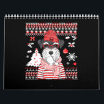 Calendrier Drôle Schnauzer Dog Christmas Gig<br><div class="desc">Drôle Schnauzer Dog Christmas Gig</div>