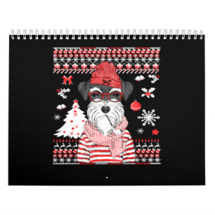 Calendrier Drôle Schnauzer Dog Christmas Gig