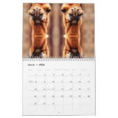 Calendrier drôles de chameau à thème désert partout (Mar 2026)