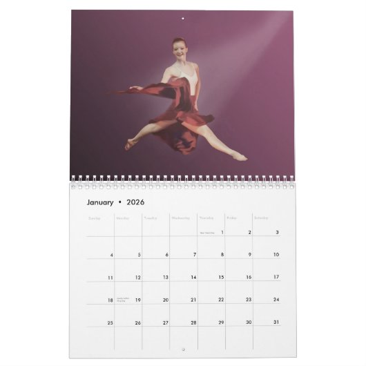 Calendrier du ballet 2015 (Jan 2026)