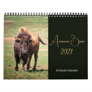 Calendrier du Bison d'Amérique 2027
