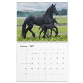 Calendrier du cheval friésien Psaume 23 (Feb 2027)