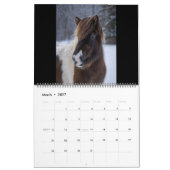 Calendrier du cheval islandais 2026 (Mar 2027)