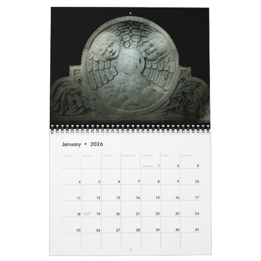 Calendrier du cimetière 2010 (Jan 2026)