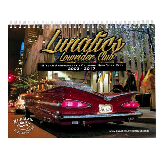 Calendrier du club NYC 2017 de Lowrider de (Dos)