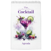 Calendrier du cocktail d'aquarelle (Protection)