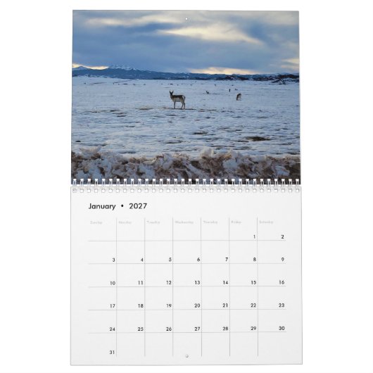 Calendrier du Colorado (Jan 2027)