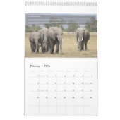Calendrier du comportement des éléphants (Feb 2026)