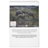 Calendrier du comportement des éléphants (Protection)