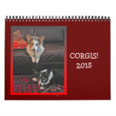 Calendrier du corgi 2015 de cardigan (Protection)