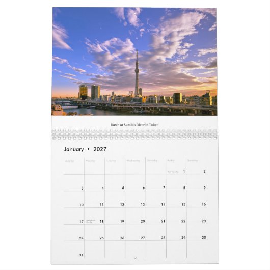 Calendrier du Japon 2026 (Jan 2027)