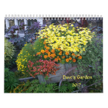 Calendrier du jardin 2017 de Dave