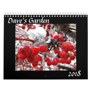 Calendrier du jardin 2018 de Dave