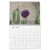 Calendrier du jardin de Cindy avec Écritures de gu (Mar 2027)