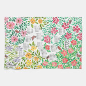 Calendrier du jardin de Grammy Serviette de cuisin (Horizontal)
