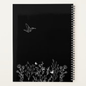 Calendrier du jardinier floral noir (Dos)