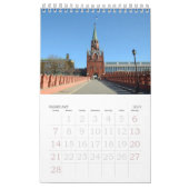 Calendrier du Kremlin de Moscou 12 mois (Feb 2027)