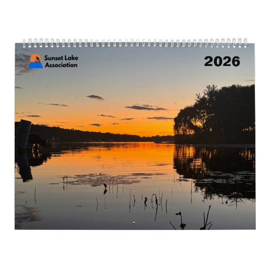 Calendrier du lac Sunset 2026 (Protection)