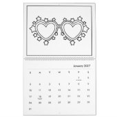 Calendrier du livre de coloriage pour enfants (Jan 2027)