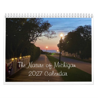 Calendrier du Michigan 2027 | Photographie de pays