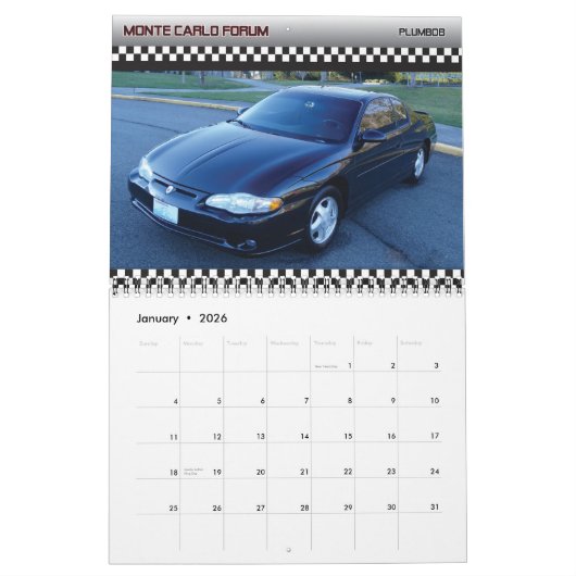 Calendrier du mois 2017 (Jan 2026)