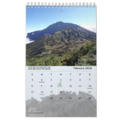 Calendrier du Mont Kilimandjaro et du Mont Meru (Feb 2026)