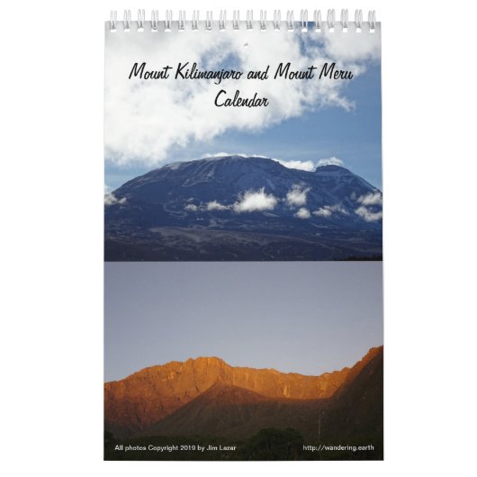 Calendrier du Mont Kilimandjaro et du Mont Meru (Protection)