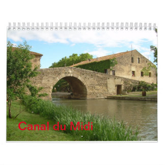 Calendrier du mur Canal du Midi