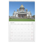 Calendrier du mur de 12 mois à Saint-Pétersbourg (Jan 2027)