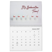 Calendrier du mur de Badminton (Jan 2027)