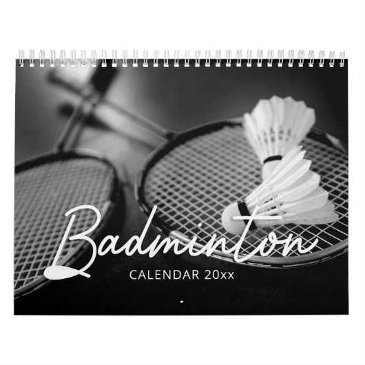 Calendrier du mur de Badminton (Protection)