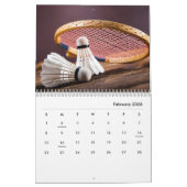 Calendrier du mur de Badminton (Feb 2026)