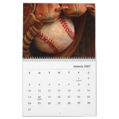 Calendrier du mur de baseball (Jan 2027)