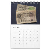 Calendrier du mur de collecte de devises hyperinfl (Mar 2027)