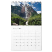 Calendrier du mur de collecte des cascades (Jan 2026)