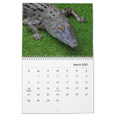 Calendrier du mur de crocodiles (Mar 2027)