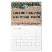 Calendrier du mur de la collection Grand Canyon (Jan 2026)