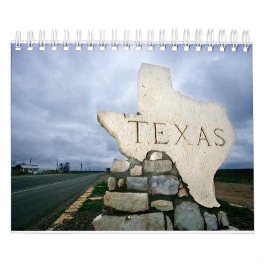 Calendrier du mur de la collection State of Texas (Protection)
