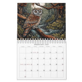 Calendrier du mur de l'art des Chouettes (Feb 2027)