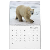 Calendrier du mur de l'ours polaire (Feb 2027)
