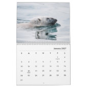 Calendrier du mur de l'ours polaire (Jan 2027)