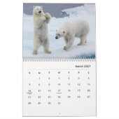 Calendrier du mur de l'ours polaire (Mar 2027)